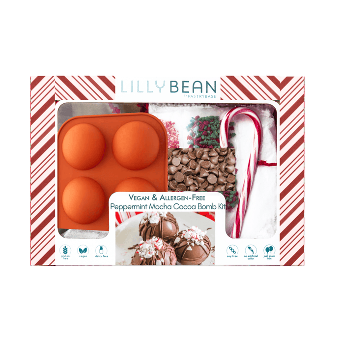 Gluten-Free Peppermint Mocha Hot Cocoa Bomb Kit (Vegan!)