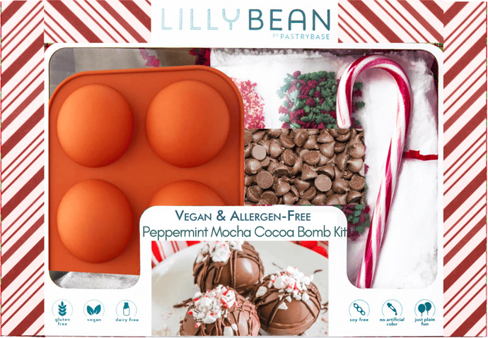 Gluten-Free Peppermint Mocha Hot Cocoa Bomb Kit (Vegan!)