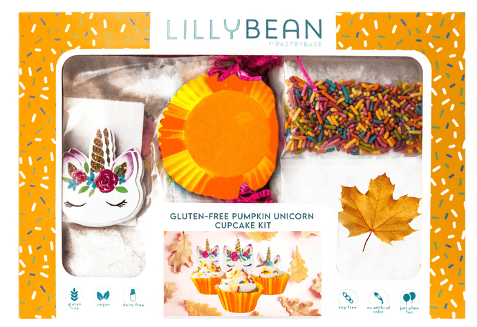 NEW PUMPKIN SPICE Gluten-Free Unicorn Cupcake Baking Kit (Vegan!)